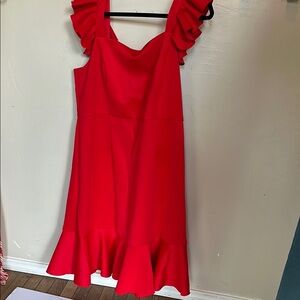 Betsey Johnson Vibrant Red Dress